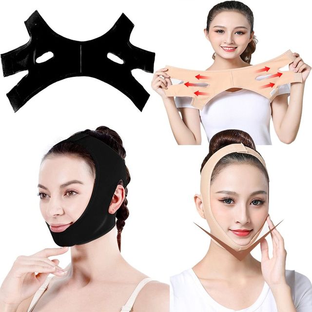 Tool Face Shaper Slim Face Massager Neck and Chin Compression Lift Up Belt  Face Slimming Bandage Chin Strap Bandage - AliExpress